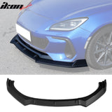 2022-2025 Subaru BRZ JDM 2 Style Matte Black 3PCS Front Bumper Lip PP