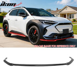 2023-2025 Subaru Solterra ST Style Gloss Black Front Bumper Lip ABS