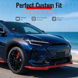 2023-2025 Subaru Solterra ST Style Carbon Fiber Print Front Bumper Lip ABS