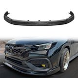 2022-2025 Subaru WRX CS Style Unpainted Black Front Bumper Lip PU