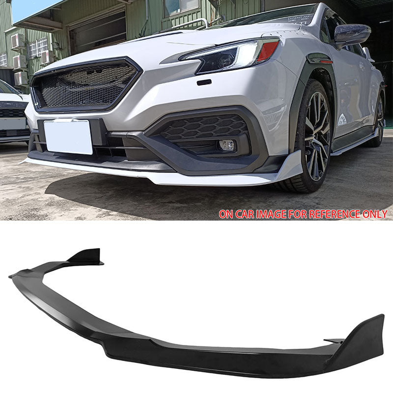 2022-2025 Subaru WRX 5th D Style Matte Black 3PCS Front Bumper Lip ABS