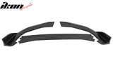 2022-2025 Subaru WRX 5th D Style Matte Black 3PCS Front Bumper Lip ABS