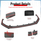 2022-2026 Subaru WRX STI Style Real Carbon Fiber Front Bumper Lip Lower Spoiler Guard 3PCS Set