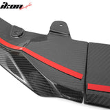 2022-2026 Subaru WRX STI Style Real Carbon Fiber Front Bumper Lip Lower Spoiler Guard 3PCS Set