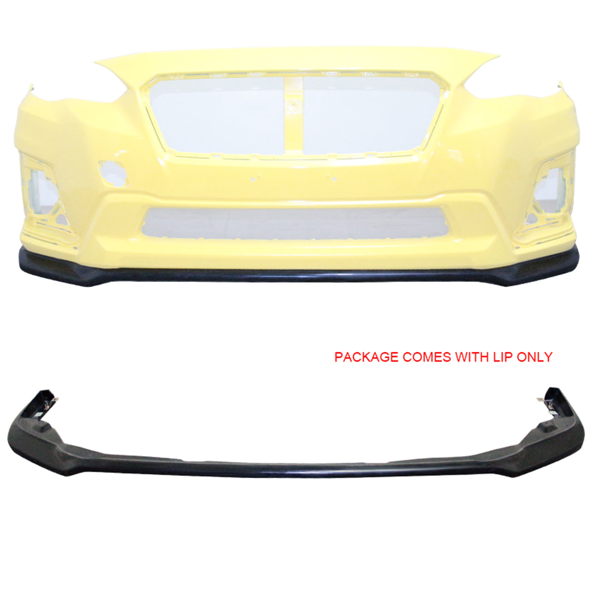 2018-2020 Subaru Crosstrek IKST Style Front Bumper Lip Unpainted PU