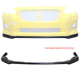 2018-2020 Subaru Crosstrek IKST Style Front Bumper Lip Unpainted PU