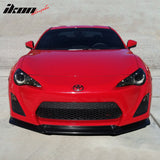 2013-2016 Scion FRS GT Style Unpainted Black Front Bumper Lip PU