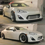 2013-2016 Scion FRS GT Style Unpainted Black Front Bumper Lip PU