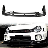 2002-2003 Subaru Impreza WRX Sti CW style Black Front Bumper Lip PU