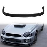 2002-2003 Subaru Impreza DP Style Unpainted Black Front Bumper Lip PU