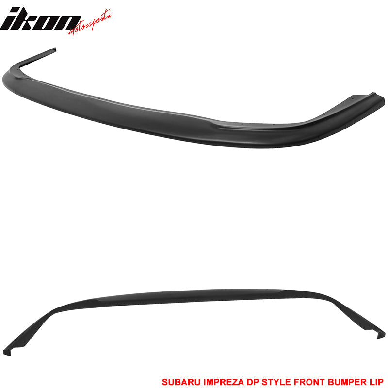 2002-2003 Subaru Impreza DP Style Unpainted Black Front Bumper Lip PU