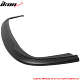 2002-2003 Subaru Impreza DP Style Unpainted Black Front Bumper Lip PU