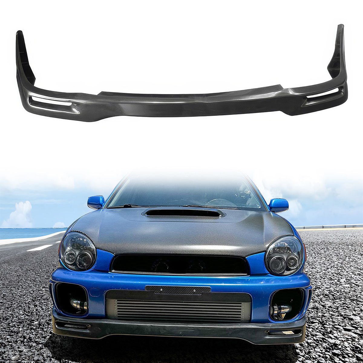 Front Bumper Lip Spoiler for Subaru Impreza WRX STI 2002-2003 Unpainted PU