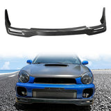 Front Bumper Lip Spoiler for Subaru Impreza WRX STI 2002-2003 Unpainted PU