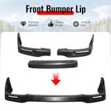2002-2003 Subaru Impreza Sedan STI Style Front Bumper Lip Spoiler Unpainted PU 3PCS Set