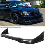 2002-2003 Subaru Impreza Sedan STI Style Front Bumper Lip Spoiler Unpainted PU 3PCS Set
