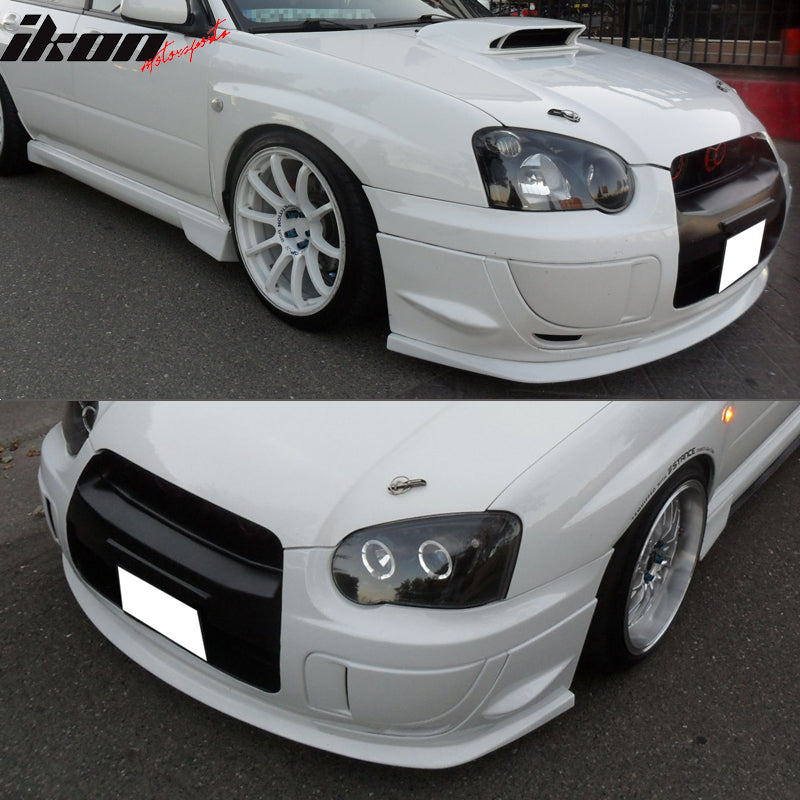2004-2005 Subaru Impreza WRX STI Style Front Bumper Lip PU Side Cover