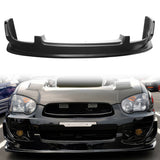 2004-2005 Subaru Impreza WRX DS Unpainted Black Front Bumper Lip PU