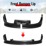 2004-2005 Subaru Impreza WRX 3PCS Front Lower Bumper Lip Air Dam Chin Spoiler Splitter Unpainted Black Polyurethane PU