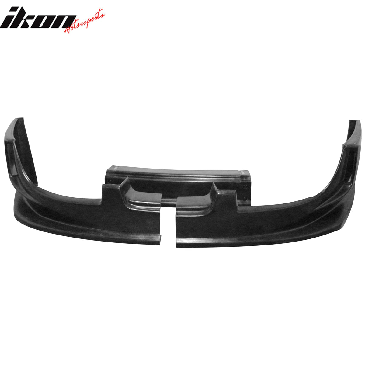 2004-2005 Subaru Impreza WRX 3PCS Front Lower Bumper Lip Air Dam Chin Spoiler Splitter Unpainted Black Polyurethane PU