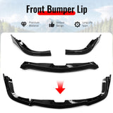 2006-2007 Subaru Impreza WRX & WRX STI CS2 Style Front Bumper Lip Spoiler Gloss Black PP 3PCS