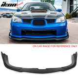 2006-2007 Subaru Impreza WRX & WRX STI CS2 Style Front Bumper Lip Spoiler Matte Black PP 3PCS
