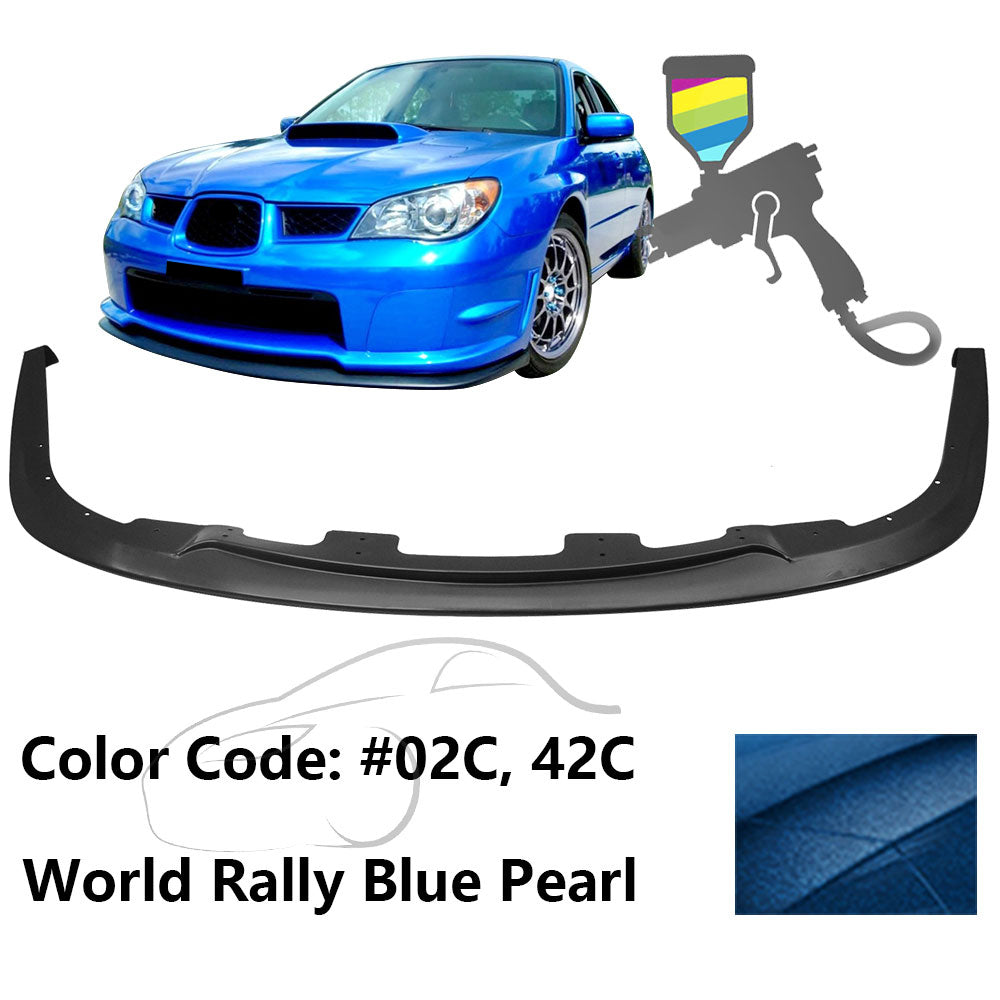 2006-2007 Subaru Impreza WRX STI Style Front Bumper Lip Chin PP