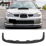 2006-2007 Subaru Impreza WRX Matte Black Front Bumper Lip Spoiler PP 3PCS Set