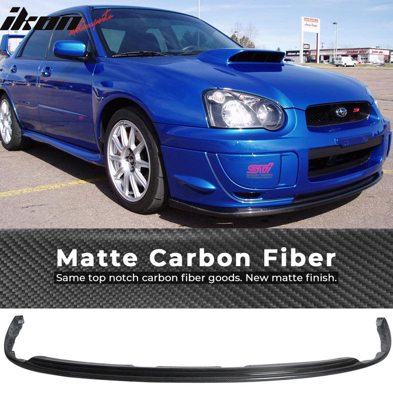 2008-2010 Subaru Impreza WRX Premium Front Bumper Lip Carbon Fiber