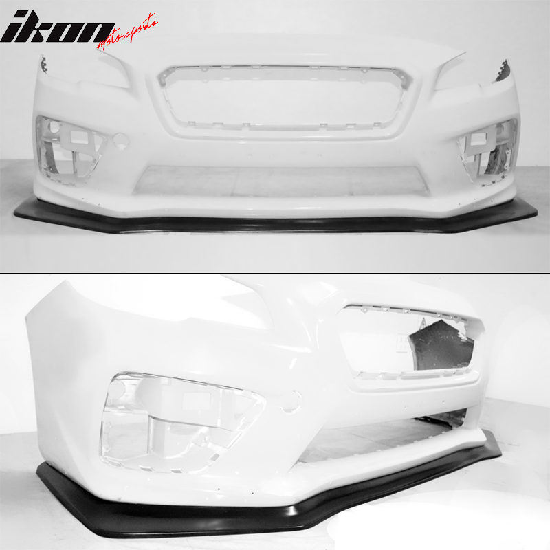 2015-2017 Subaru WRX STI IKON V6 Style Unpainted Front Bumper Lip PU
