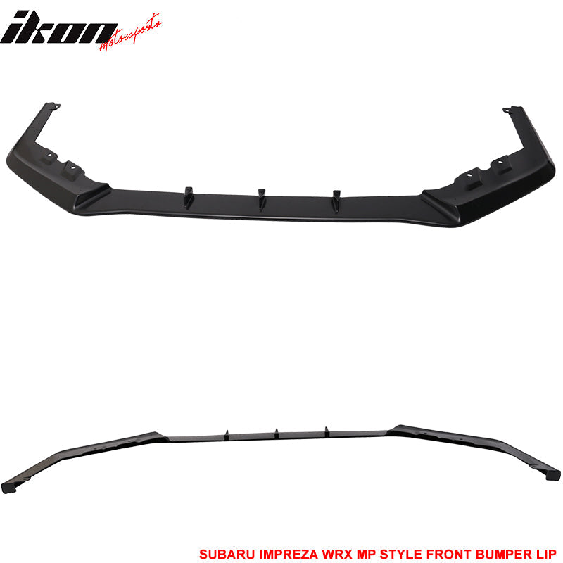 2015-2017 Subaru WRX STI MP MPX Painted Front Bumper Lip ABS
