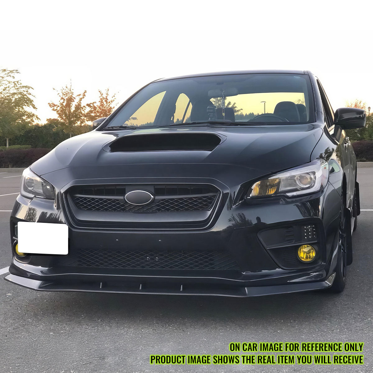 2015-2017 Subaru WRX STI MPX Carbon Fiber Print Front Bumper Lip PP