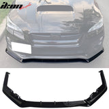 2015-2017 Subaru WRX STI MPX Style Gloss Black Front Bumper Lip PP 3PC