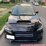 2015-2017 Subaru WRX STI MPX Style Matte Black Front Bumper Lip PP 3PC
