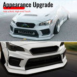 2015-2021 Subaru WRX & WRX STI OI Style Carbon Fiber Front Bumper Lip Spoiler Air Dam Chin 3PCS