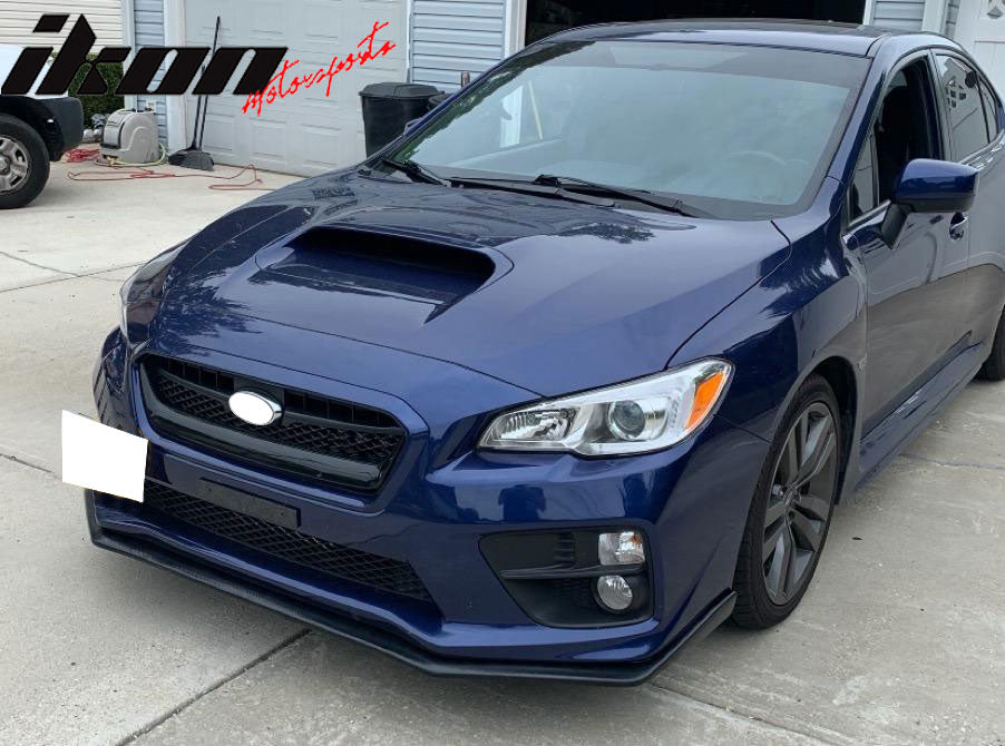 2015-2017 Subaru WRX STI Carbon Paint Front Bumper Lip Spoiler ABS