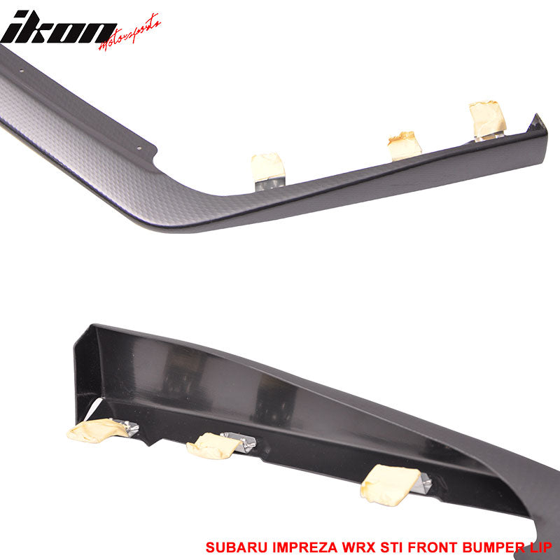 2015-2017 Subaru WRX STI Carbon Paint Front Bumper Lip Spoiler ABS