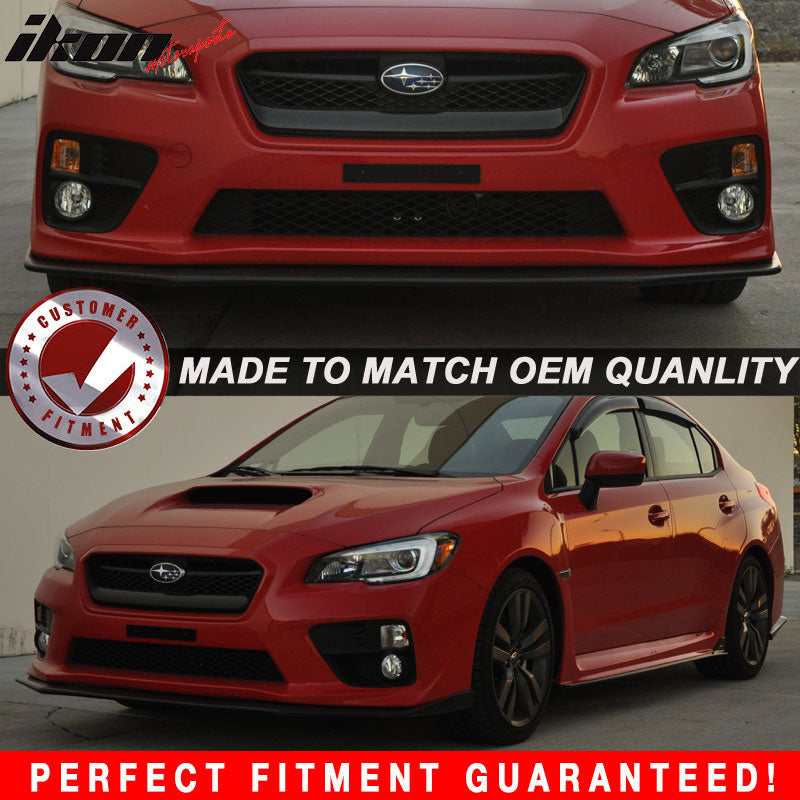 2015-2017 Subaru WRX STI V-Limited Style Front Bumper Lip Spoiler PP
