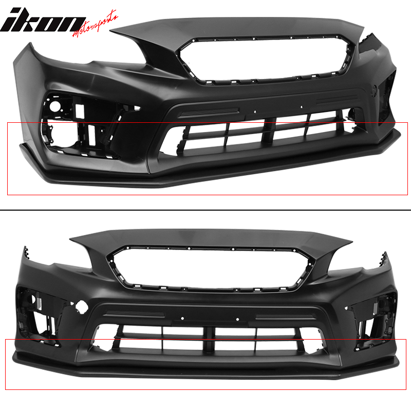 2015-2017 Subaru WRX STI V-Limited Style Front Bumper Lip Spoiler PP