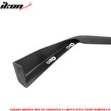 2015-2017 Subaru WRX STI V-Limited Style Front Bumper Lip Spoiler PP