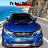 2011-2014 Subaru Impreza WRX & WRX STI IKON Style Gloss Black Front Bumper Lip PP