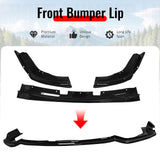 2011-2014 Subaru Impreza WRX & WRX STI IKON Style Gloss Black Front Bumper Lip PP