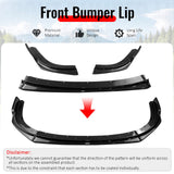 2008-2010 Subaru Impreza WRX STI IKON Style Carbon Fiber Print Front Bumper Lip PP