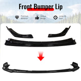 2008-2010 Subaru Impreza WRX STI IKON Style Gloss Black Front Bumper Lip PP