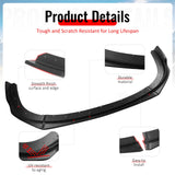 2008-2010 Subaru Impreza WRX STI IKON Style Matte Black Front Bumper Lip PP
