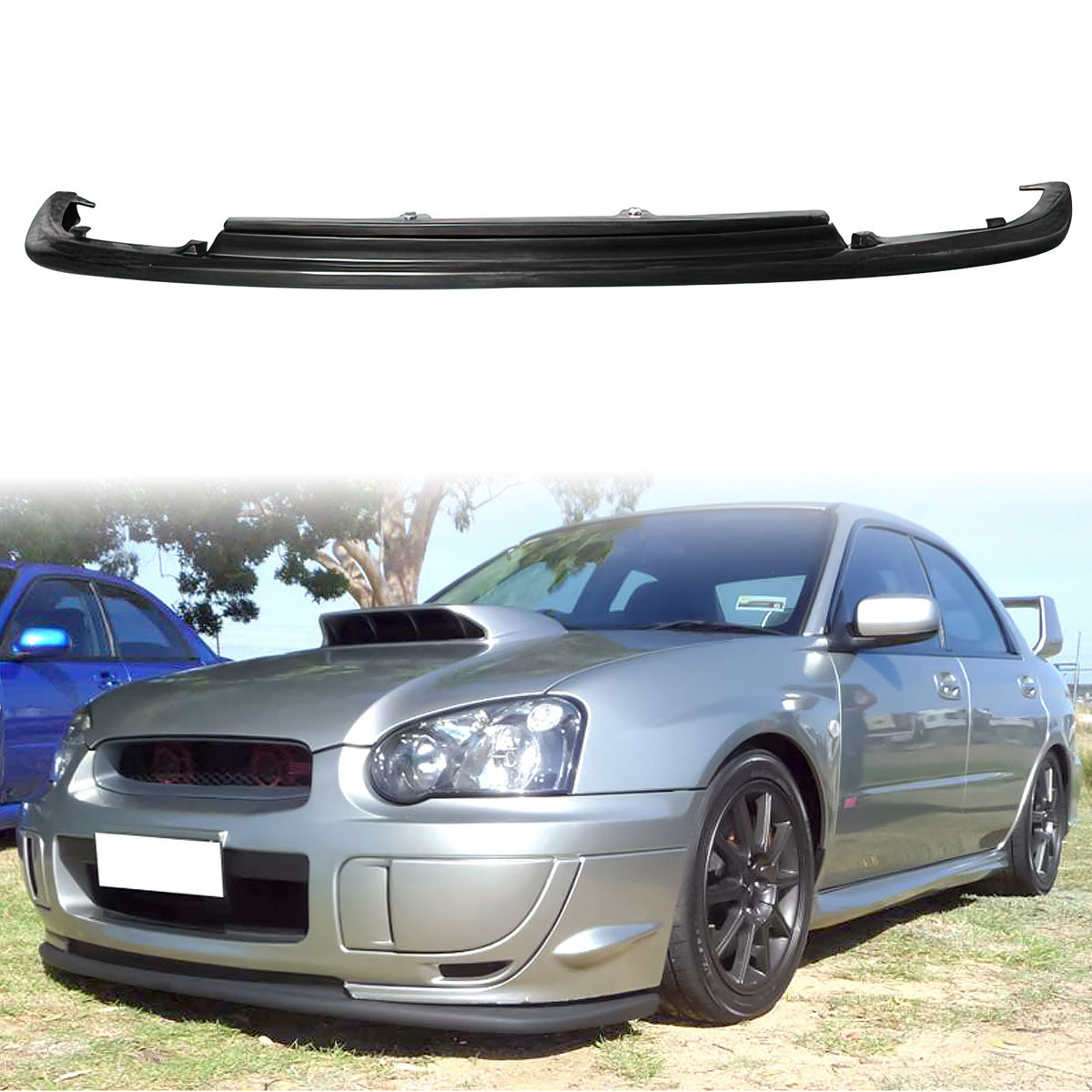2004-2005 Subaru Impreza WRX STI STI Style Front Bumper Lip Guard - PU