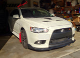 2009-2014 Lancer Ralliart CS Style Front Lip Bumper Lower Spoiler PU