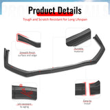 2015-2021 Subaru WRX & WRX STI Gloss Black Front Bumper Lip Spoiler PP 3PCS Set