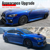 2015-2021 Subaru WRX & WRX STI Matte Black Front Bumper Lip Spoiler PP 3PCS Set