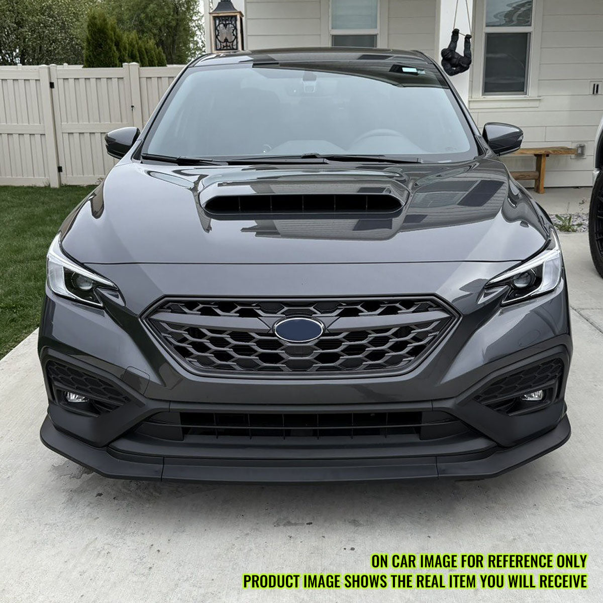 2022-2025 Subaru WRX IKON Carbon Fiber Print Front Bumper Lip PP 3PCS